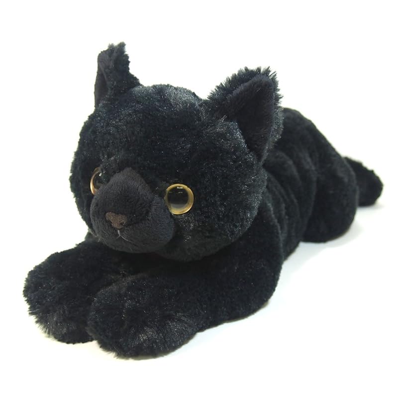 Плюшевая игрушка «Кошка на коленях», Черная, Средняя, P-1822