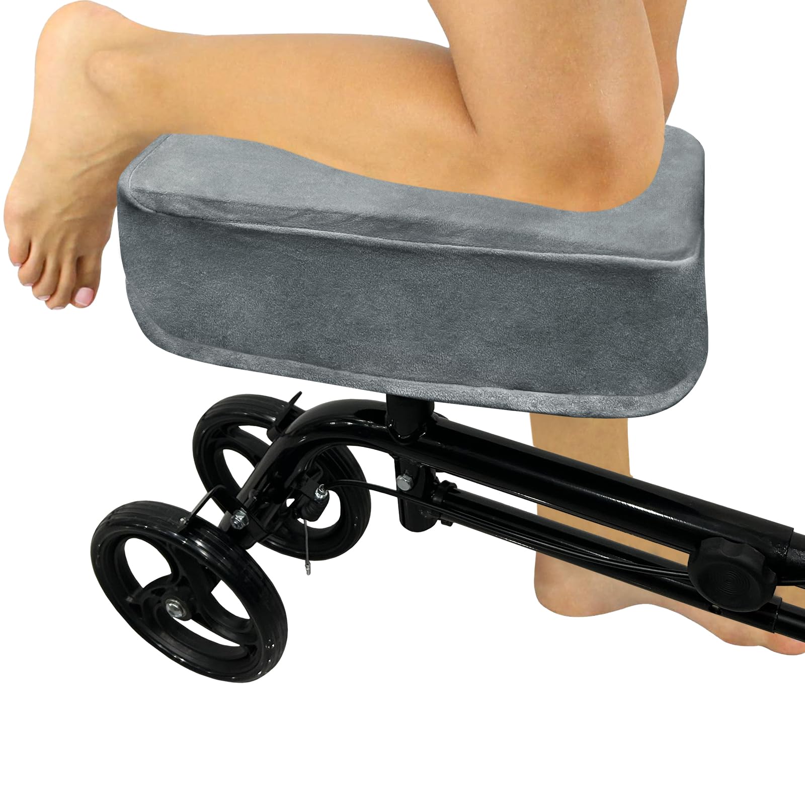 YAMANMAN Наколенники для катания на коленях Толстые наколенники для боли в коленях Серые наколенники, Чехол, Ходунки, Толстые, Облегчение, Нескользящие, Моющиеся, Мягкие, серый