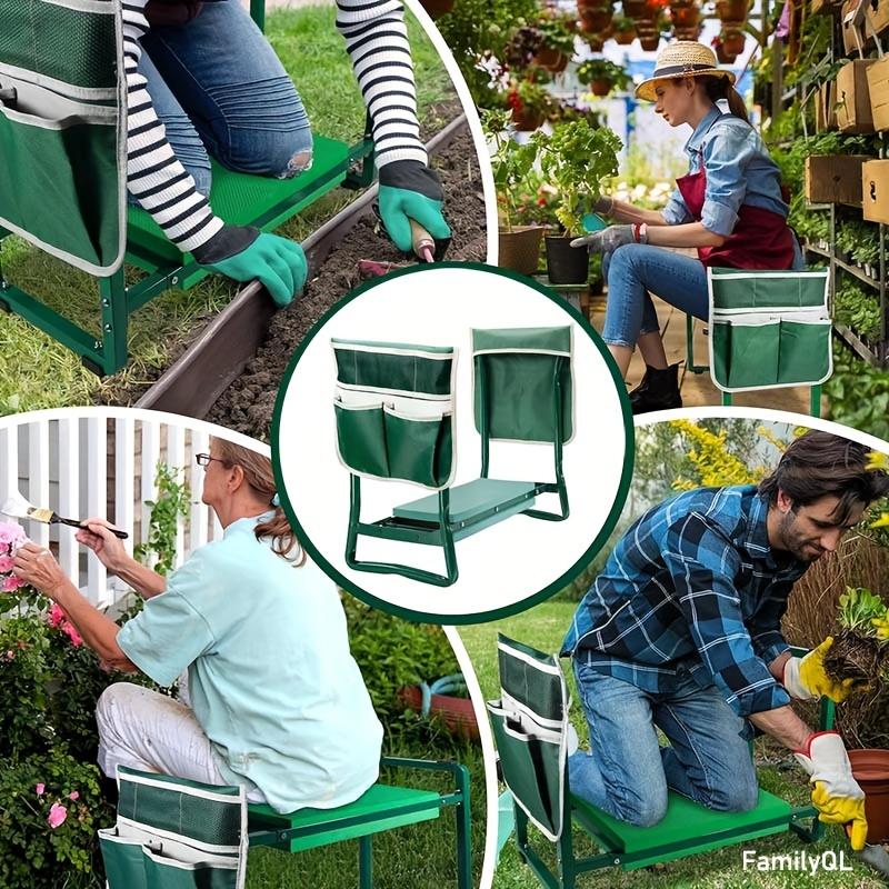 1 шт., садовый табурет на коленях с набором инструментов, садовый табурет на коленях с противоскользящим складным табуретом, садовые инструменты для удобной экономии места